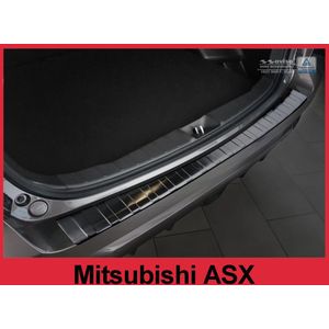 Achterbumperbeschermer | Mitsubishi | ASX 10-12 5d suv. / ASX 12-16 5d suv. / ASX 16-18 5d suv. | RVS zwart