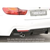 Rieger diffuser | BMW 4-Serie F32 / F33 / F36 2013- | ABS | enkele uitlaat links | Carbon-look