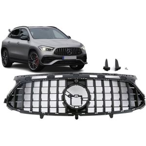 Grill | Mercedes-Benz | GLA-klasse 20- 5d hat. | H247 | alleen AMG-Line | PANAMERICANA AMG GT Look | zwart | 04