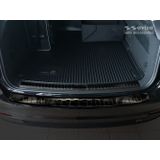 Achterbumperbeschermer | Audi | A6 Avant 18- 5d sta. | RVS zwart Zijdeglans