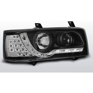 Koplampen | DRL Devil Eyes | Volkswagen T4 1990 - 2003 | zwart | LED knipperlicht