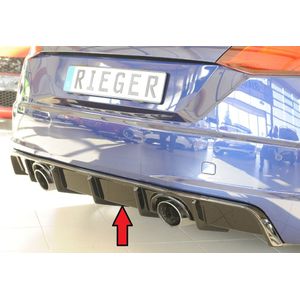 Rieger diffuser | Audi TT (8J-FV/8S) S-Line 2014-2018 / Audi TT (8J-FV/8S) 2018- | stuk glanzend abs | Rieger Tuning