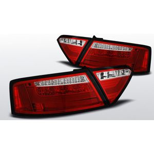 Achterlichten | Audi | A5 2007-2011 | LED-BAR | rood / wit