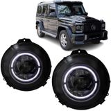 Koplampen | Mercedes-Benz | G-klasse 07-12 5d suv / G-klasse 12-15 5d suv / G-klasse 15-18 5d suv | W463 | FULL LED | facelift-look