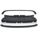 Grill | Mini | 10-14 3d hat. R56 / Cabrio 09-16 2d cab. R57 / Clubman 10-15 4d sta. R55 | JCW-Style | mat zwart | 02