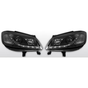 Koplampen LED DRL | Opel Zafira 1999-2005 | zwart