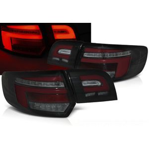 Achterlichten | Audi | A3 Sportback 08-13 5d hat. | type 8P | LED | Dynamic Turn Signal | LED BAR zwart en rood