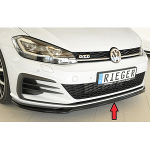 Rieger spoiler alleen voor GTI / GTD / GTE | Golf 7 GTI: 02.17- (vanaf Facelift) - 3-drs., 5-drs.  Golf 7 GTD: 02.17- (vanaf Facelift) - 3-drs., 5-drs.  Golf 7 GTE: 02.17- (vanaf Facelift) - 3-drs., 5-drs. | stuk glanzend abs | Rieger Tuning