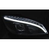 Koplampen | Mercedes-Benz | C-klasse 07-11 4d sed. W204 / C-klasse Estate 07-11 5d sta. | LED | Tube Light zwart