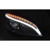 Koplampen | Mercedes-Benz | C-klasse 07-11 4d sed. W204 / C-klasse Estate 07-11 5d sta. | LED | Tube Light zwart