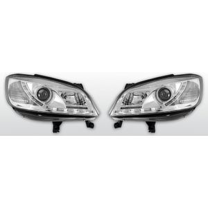 Koplampen LED DRL | Opel Zafira 1999-2005 | chroom