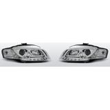 Koplampen Tube Light Real DRL | Audi A4 B7 2004-2008 | chroom