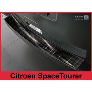Achterbumperbeschermer | Citroën SpaceTourer / Opel Vivaro & Zafira Life / Peugeot Traveller / Toyota Proace Verso | RVS zwart