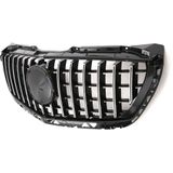 Grill | Mercedes-Benz | Sprinter Combi 2013-2018 4d bus | W906 | PANAMERICANA AMG GT Look | zwart/chroom | 03