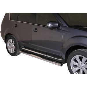 Side Bars | Mitsubishi | Outlander 10-13 5d suv. | rvs zilver Grand Pedana RVS