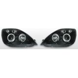 Koplampen Angel Eyes | Ford Fiesta MK6 2002-2005 | zwart