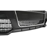 Voorbumper | Audi | A4 04-07 4d sed. / A4 Avant 04-08 5d sta. / A4 Cabriolet 05-08 2d cab. | RS-Look | chroom/zwarte grill | z PDC | 04