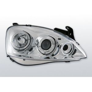 Koplampen Angel Eyes | Opel Corsa C 2000-2006 | LED |chroom