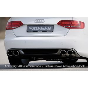 Rieger diffuser | A4 (B8/B81): 11.07-12.11 (tot Facelift) - Lim., Avant | stuk ongespoten abs | Rieger Tuning