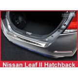 Achterbumperbeschermer | Nissan | Leaf 17- 5d hat. | RVS rvs zilver