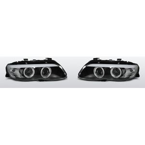 Koplampen | BMW | X5 E53 2003-2006 | XENON | Angel Eyes CCFL | zwart | 06