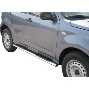 Side Bars | Daihatsu | Terios 10-12 5d suv. | CX / SX versie | rvs zilver Oval Grand Pedana RVS