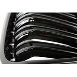 Grill nieren set | M-look | BMW 1-serie F20 / F21 tot 2015 pre-LCI | glanzend zwart