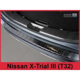 Achterbumperbeschermer | Nissan | X-Trail 17- 5d suv. | RVS zwart