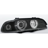 Koplampen Angel Eyes |Xenon| BMW 5 Series E39 1995-2003 | zwart