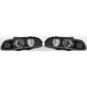 Koplampen Angel Eyes |Xenon| BMW 5 Series E39 1995-2003 | zwart