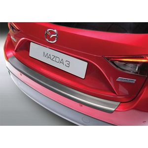 Achterbumper Beschermer | Mazda 3 5-deurs 2013- | ABS Kunststof | zwart