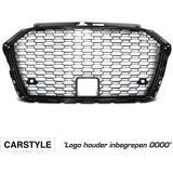 Grill | Audi | A3 16- 3d hat. / A3 Limousine 16- 4d sed. / A3 Sportback 16- 5d hat. | RS3-Style | ABS Kunststof zwart Glanzend