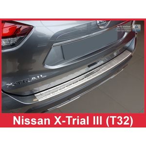 Achterbumperbeschermer | Nissan | X-Trail 17- 5d suv. | RVS rvs zilver