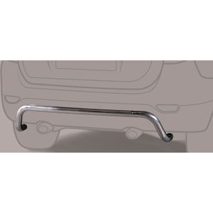 Rear Bar | Mitsubishi | Pajero Pinin Long Body 01-05 5d suv. | rvs zilver Rear Bar RVS