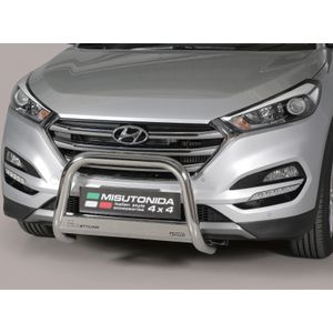Pushbar | Hyundai | Tucson 15-18 5d suv. | RVS rvs zilver Medium Bar CE-keur