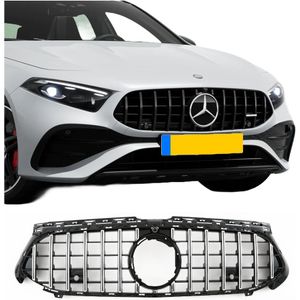 Grill | Mercedes-Benz | A-klasse 2023- facelift | 4d sed. / A-klasse 2023- 5d hat. | W177 | PANAMERICANA AMG GT-Look | chroom/zwart