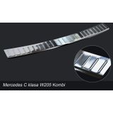Achterbumperbeschermer | Mercedes C-Klasse W205 Estate 2014- | RVS zilver