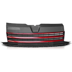 Grill | Volkswagen | Multivan 15- 5d bus. / Transporter Kombi 15- 4d bus. | ABS Kunststof zwart en rood