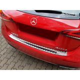 Achterbumperbeschermer | Mercedes-Benz | A-klasse 18- 5d hat. | W177 | RVS rvs zilver Zijdeglans