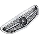 Grill | Mercedes-Benz E-Klasse W212 Sedan / S212 Estate 2013-2016 | AMG - Look | stuk mat abs | | zilver