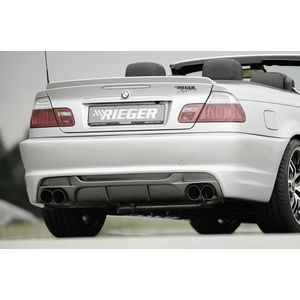 Rieger achterbumper | 3-Serie E46: 02.02- (vanaf Facelift) - Cabrio, Coupé, Lim. | stuk ongespoten abs | Rieger Tuning