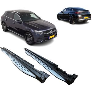 Running boards (set) | Mercedes-Benz | GLC-klasse X254 / GLC-klasse Coupé C254 2022- | Treeplanken | zilver | 01