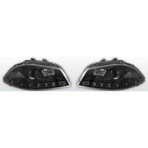 Koplampen LED DRL | Seat Ibiza 2002-2008 | zwart