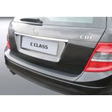 Achterbumper Beschermer | Mercedes-Benz C-Klasse Estate W204 2007-2011 (AMG) | ABS Kunststof | zwart