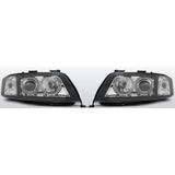 Koplampen Angel Eyes | Audi A6 C5 1999-2001 | zwart