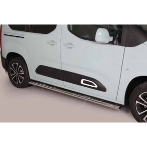 Side Bars | Citroen | Berlingo 19- 5d mpv. | MWB | rvs zilver Design Side Protection RVS