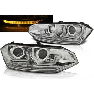 Koplampen | Volkswagen | Polo 17- 5d hat. | LED | Dynamic Turn Signal | chroom