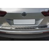 Achterbumperbeschermer | Volkswagen | Tiguan 16- 5d suv. / Tiguan Allspace 17- 5d suv. | RVS rvs zilver