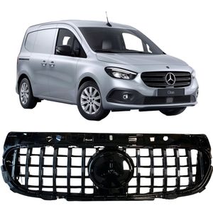 Grill | Mercedes-Benz | Citan 2021- | W416 | PANAMERICANA AMG GT Look | Glanzend zwart