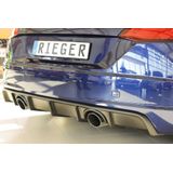 Rieger diffuser | Audi TT (8J-FV/8S) S-Line 2014-2018 / Audi TT (8J-FV/8S) 2018- | stuk ongespoten abs | Rieger Tuning